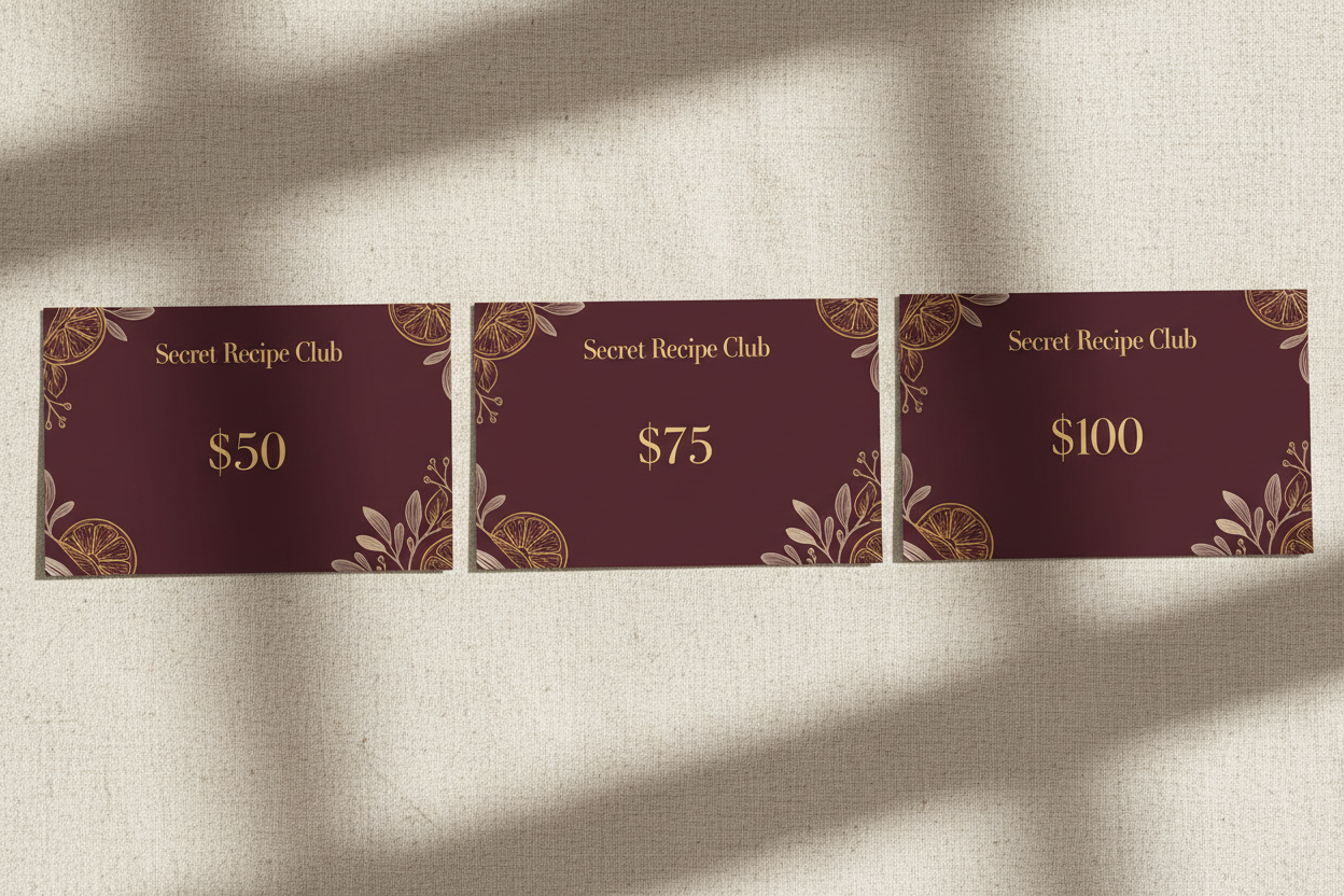 The Perfect Gift for People Who Love Great Food — Secret Recipe Club Gift Cards