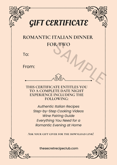 La Cena Romantica - Italian Date Night Experience